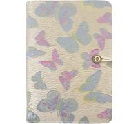 ipoul Butterfly Notebook, A5 Binder, 6 Ring Binder, Refillable Journal, Embroidered, Sketchbook 6"x8", Butterfly Gifts, Budget Planner
