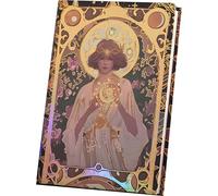 ipoul Cute Journal, Diary for Women, Aesthetic, Colored Paper, Hard Cover, Lay Flat, Pretty, Gilded Cover, Small, B6, 5"x7", Dream Journal for Women