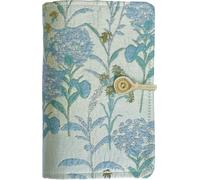ipoul Flower Embroidery Refillable Journal, A6 Binder 6 Ring, Budget Binder, Planner Binder, Refillable Notebook, Travel Diary for Women, Gift for Friends Female, Teen Girl Gifts, Blue Forget-me-not