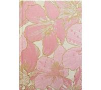 ipoul Flower Notebook, A5, 6x8, Hardcover, Lay Flat, Lined Paper, Ruled Page, Journal for Women, Gift for Her, Writing Notebook, Pretty, Peony, Pink