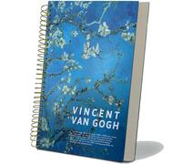 ipoul Large Spiral Bound Notebook, B5, 300 Pages, 8x10 Big Notebook, Hardcover Large Journal, Thick Lined Paper, Vincent Van Gogh Almond Blossoms gift for Women.
