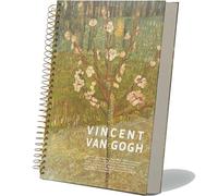 ipoul Large Spiral Notebook, B5, 8x10, Hardcover Journal, Lay Flat, Thick Notebook, 300 Page Journal, Lined Journal Notebook, Wide Ruled, Vincent Van Gogh Gifts, Almond Tree in Blossom, Green
