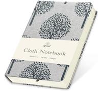 ipoul Linen Journal, Pocket Notebook, A6, 4x6, Hardcover, Lay Flat, Thick, Small, Lined Notebook & Unlined Sketchbook, The Tree of Life, Beige