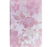 ipoul Pink Notebook, A5, Ruled Journal, Hardcover, Lay-flat, Embroidered Flower, Beautiful, Cute Notebooks for Women, Gift for Her, Writing Journal, Peach Blossom