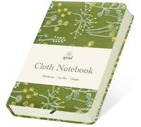 ipoul Pocket Notebook, A6 Journal, Small, Embroidered Fabric, Cute Notebook, Lay Flat, Hardcover, 4x6 Lined Paper & Sketchbook, Personal Writing Journal for Women, Green Dandelion