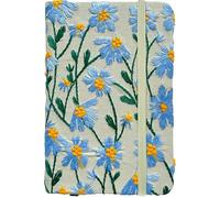 ipoul Pocket Notebook, Small Sketchbook, A6 Journal, 4x6, Daisy Gifts for Women, Floral Notebook, Embroidery Journal, Blank Paper, Hardcover, Lay Flat, Elastic Band, Diary for Girls, Blue Daisy