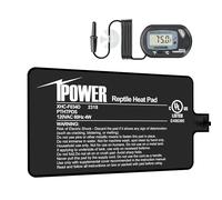 iPower 4W 4W Reptile Heat Mat for Aquarium LCD Digital Thermometer Terrarium Heater Heat Pad for Turtles, Lizards, Frogs and Other Small Animals, Various