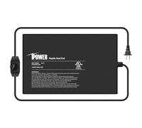 iPower 8 by 12 Inch Reptile Heating Pad with Temperature Adjustable Controller Knob, Under Tank Warmer Terrarium Heat Mat for Reptiles and Amphibians
