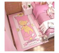 ippi Area Rug Trendy Bedroom Carpet Anti Slip Floor Mat Soft Short Velvet Easy to Clean Anime Bedside Living Room Universal Multiple (Mfz-17,80 * 120cm)