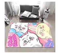 ippi Area Rug Trendy Bedroom Carpet Anti Slip Floor Mat Soft Short Velvet Easy to Clean Anime Bedside Living Room Universal Multiple (Kax8-02,100 * 160cm)
