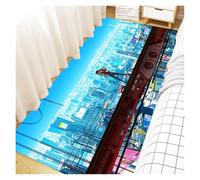 ippi Area Rug Trendy Bedroom Carpet Anti Slip Floor Mat Soft Short Velvet Easy to Clean Anime Bedside Living Room Universal Multiple (FYZS-32,100 * 150CM)