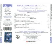IPPOLITO GHEZZI: L'ADAMO; DIALOGHI SACRI; LAMENTATIONI PER LA SETTIMANA SANTA NE