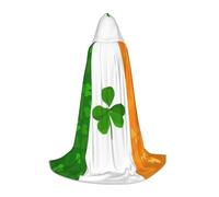 IPPONGET Irish Flag Print Hooded Cape Carnival Theme Party Decoration Vampire Role Play Gothic Cosplay