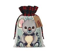 IPPONGET Lovely Koala Print Christmas Wrapping Bags Festive Gift Bags For Coworkers Weddings Parties More