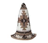 IPPONGET Native American Printed Hooded Jacket Carnival Themed Party Decorations Vampire Role Play Gothic Cosplay