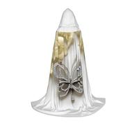 IPPONGET Rock Crystal Butterfly and Flower Printed Hooded Jacket Carnival Theme Party Decorations Vampire Role Play Gothic Cosplay