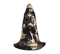 IPPONGET Skull Rock Roll Skeleton Bone Hooded Jacket Theme Carnival Party Decorations Vampire Role Play Gothic Cosplay
