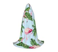 IPPONGET tropical flamingos hooded print cloak carnival theme party decorations vampire role play gothic cosplay