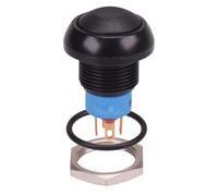 IPR5SAD2 APEM Black Momentary 12mm Push Button Switch SPDT IP67