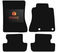 iPRIME Carpet Car Mats For FORD Mustang 2015-Onwards Tailored Fit All-Weather Car Floor Mats, Easy To Clean, Anti-Slip, Custom Fit 4-Pieces Set (Grey Trim, 450- GSM CARPET)