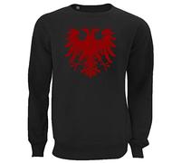 Iprints Roman Empire Red Eagle Symbol Black Unisex Pullover Sweater L