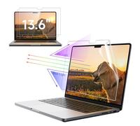 IPROKKO 2 Pack Anti Blue Light Screen Protector for MacBook Air 13.6 Inch 2022 (M2, A2681), Anti Glare Matte Light UV Blocker Eye Protective Film Compatible with 13.6In Mac Laptop