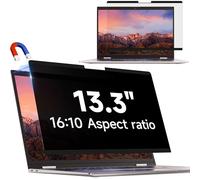 IPROKKO Magnetic Privacy Screen 13.3 Inch for Hp/Dell/Acer/Lenovo/ThinkPad/Asus/Sony, Removable 16:10 Aspect Laptop Privacy Shield, Anti Blue Light Glare 13in Laptop Privacy Filter