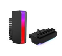 iProPower ATX 24 Pin 90 Degree Power Plug Adapter Cordless ARGB Rainbow PC Motherboard Power Supply Cable Connectors DIY Modular