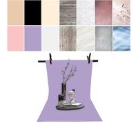 iprotech 7PCS 14Patterns Double-Sided Photography Background Paper with Stand, Waterproof Reusable 34x23in Flat Lay Photo Tabletop Backdrops for Product Food Jewelry Cosmetics Makeup