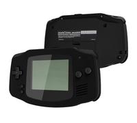 IPS Ready Upgraded eXtremeRate Black Soft Touch Replacement Shell Full Housing Cover and Black Screen Lens for Gameboy Advance - Compatible with IPS and Standard LCD - Without Console and IPS Screen
