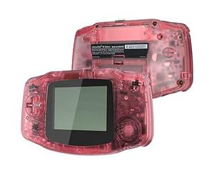 IPS Ready Upgraded eXtremeRate Cherry Pink Replacement Shell Full Housing Cover & Black Screen Lens for Gameboy Advance - Compatible with Both IPS & Standard LCD - Console & IPS Screen NOT Included