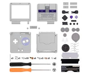 IPS Ready Upgraded eXtremeRate Classic SNES Style Custom Replacement Housing Shell for Gameboy Advance SP GBA SP - Compatible with Both IPS & Standard LCD - Console & Screen NOT Included