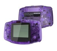 IPS Ready Upgraded eXtremeRate Clear Atomic Purple Replacement Shell Full Housing Cover + Buttons for Gameboy Advance GBA - Compatible with Both IPS & Standard LCD - Console & IPS Screen NOT Included