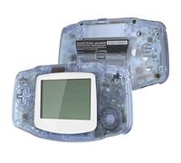 IPS Ready Upgraded eXtremeRate Glacier Blue Replacement Shell Full Housing Cover & White Screen Lens for Gameboy Advance - Compatible with Both IPS & Standard LCD - Console & IPS Screen NOT Included