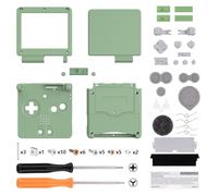 IPS Ready Upgraded eXtremeRate Matcha Green Custom Replacement Housing Shell for Gameboy Advance SP GBA SP - Compatible with Both IPS & Standard LCD - Console & Screen NOT Included