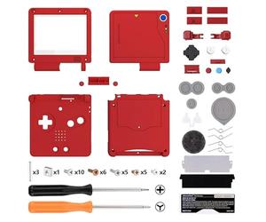 IPS Ready Upgraded eXtremeRate Monster Index Console Style Custom Replacement Housing Shell for Gameboy Advance SP GBA SP - Compatible with Both IPS & Standard LCD - Console & Screen NOT Included