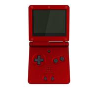 IPS Ready Upgraded eXtremeRate Scarlet Red Soft Touch Custom Replacement Housing Shell for Gameboy Advance SP GBA SP - Compatible with Both IPS & Standard LCD - Console & Screen NOT Included