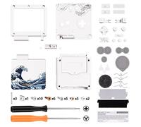 IPS Ready Upgraded eXtremeRate The Great Wave Custom Replacement Housing Shell for Gameboy Advance SP GBA SP - Compatible with Both IPS & Standard LCD - Console & Screen NOT Included
