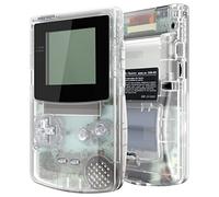IPS Ready Upgraded eXtremeRate Transparent Clear Replacement Shell Full Housing Cover & Buttons for Gameboy Color - Fit for GBC OSD IPS & Regular IPS & Standard LCD - Console & IPS Screen NOT Included
