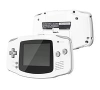 IPS Ready Upgraded eXtremeRate White Replacement Shell Full Housing Cover & Black Screen Lens for Gameboy Advance - Compatible with Both IPS & Standard LCD - Without Console & IPS Screen