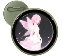 IPS Screen Cute Pins Electronic Funny Pins Can Transfer Photos GIF Animations & Video，Button Version Cool Pins 8+ hours for Backpackbags, Hoodies, Hats, Coats, Jackets, Kawaii Accessories（Green）