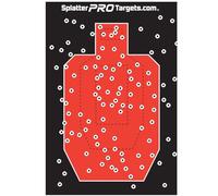IPSC Style Splatter Targets, 12x18. Shots Burst with a Bright Splatter Upon Impact. Instantly See Your Hits and Misses!