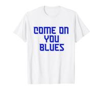 Ipswich England, Come on You Blues, Blue Value Graphic T-Shirt, Men, White, M