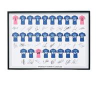 Ipswich Town FC Signed 2024-25 Team Poster Print Autographed By Full Squad, Ipswich Town Gifts A4 Print Only