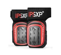 IPSXP Professional Knee Pads for Work,Gardening & Construction Knee Pads for Men and Women with Thick Double Gel Cushion, Strong Adjustable Non-Slip Straps (Red)