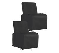 Iptienda Garden Chair Covers 2 Packs, Garden Furniture Covers Waterproof with Buckles, 500D Oxford Fabric Outdoor Patio Chair Cover Anti-UV for Recliner Chair, Stacking Chairs, Armchair (80x79x104cm)
