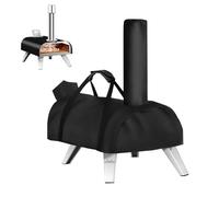 Iptienda Pizza Oven Cover for BIG HORN OUTDOORS Pizza Ovens 12”,500D Heavy Duty Outdoor Pizza Oven Cover Waterproof,Wood Fired Pizza Ovens Cover with Chimney Pizza Oven Accessories Portable,70x38x18cm
