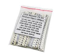 IPUDIS 1210 SMD Resistor Kit Assorted Kit 1ohm-1M ohm 5% 33valuesX 20PCS=660PCS DIY Kit