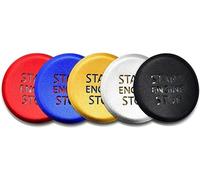 IPUDIS Car Start Stop Engine Ignition Push Button Ring Cover for Audi A6 A6L A7 A8L 2019 2020 Button Sticker Protective Cover Decoration
