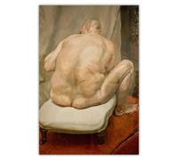 IPUDIS Naked Man, Back View by Lucian Freud Posters Canvas Wall Art Lucian Freud Painting Lucian Freud Prints Aesthetics Home Decor Picture 50x70cm No Frame